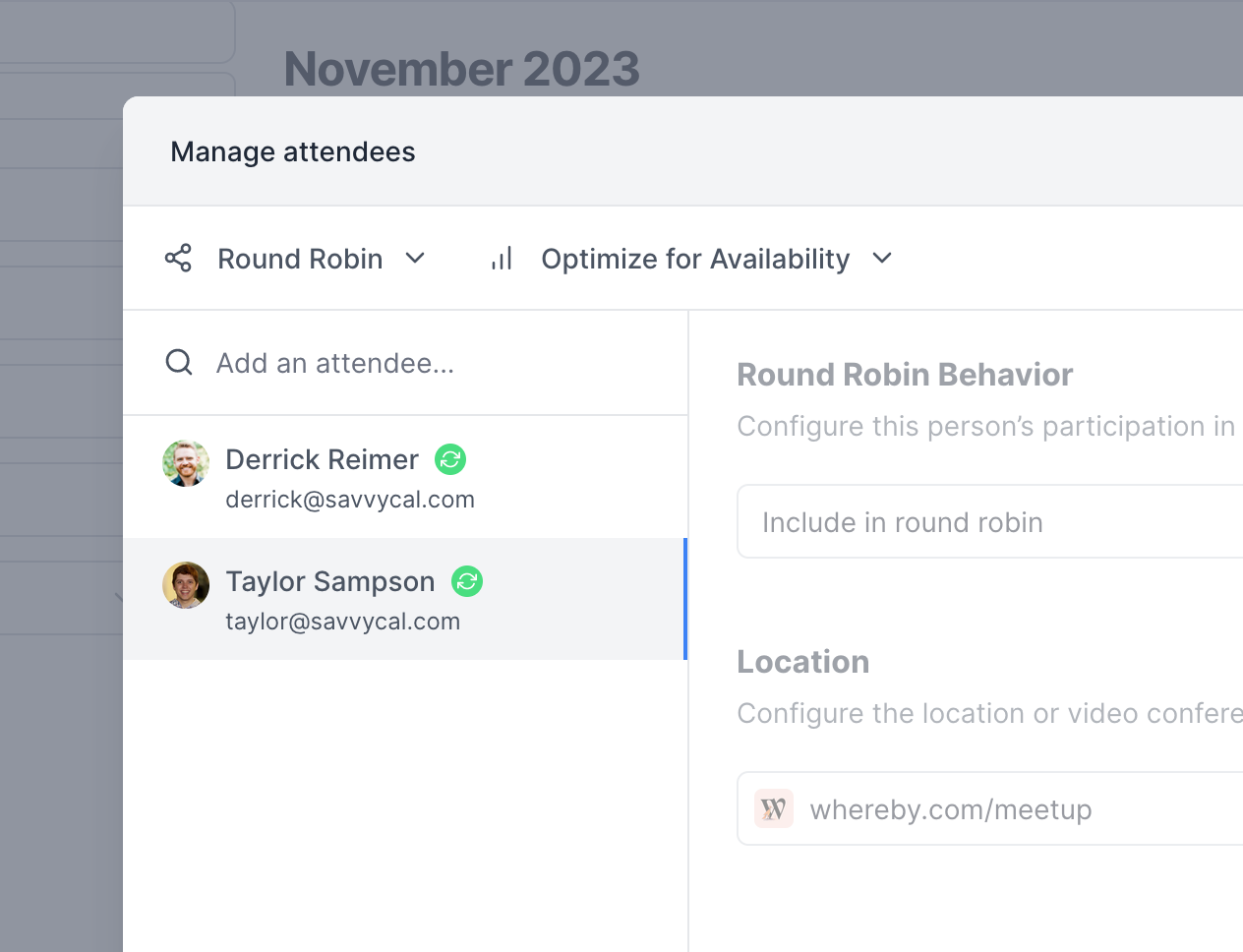 Round robin team scheduling